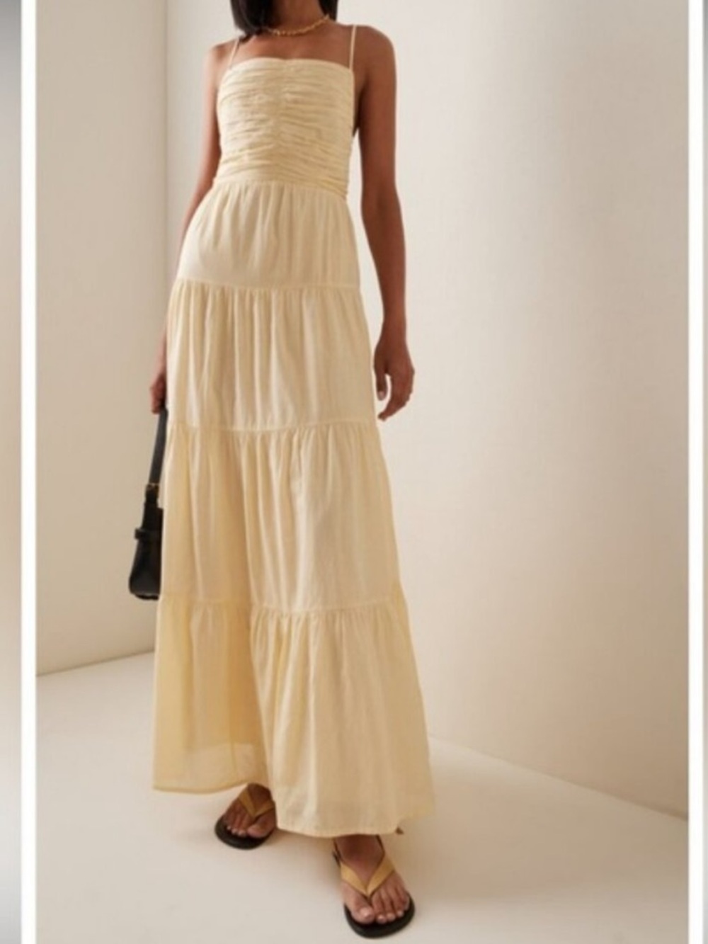 Posse Buttermilk Tiered Maxi Dress - Cream